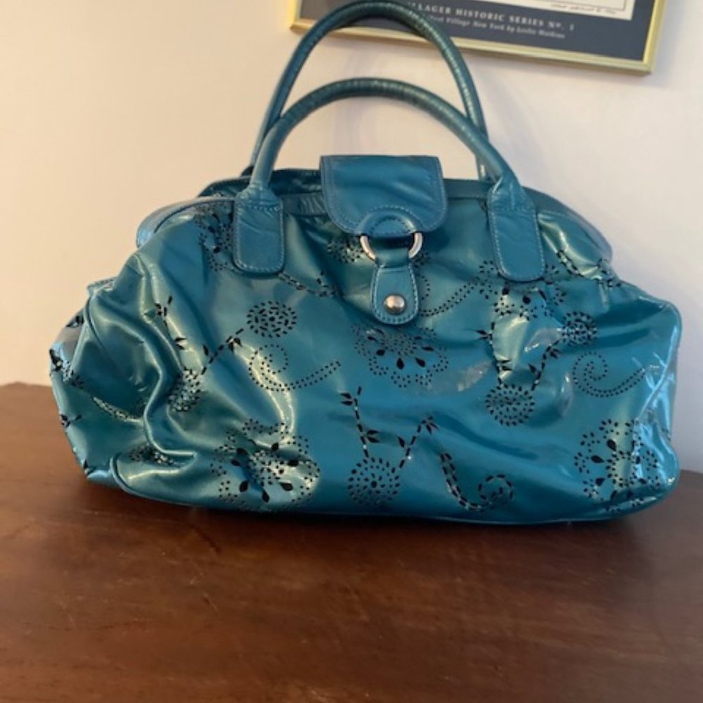 HYPE Patent Leather Bag with Cutouts